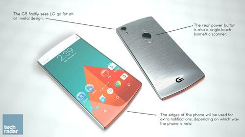 LG G5 sẽ có khung viền kim loại?
