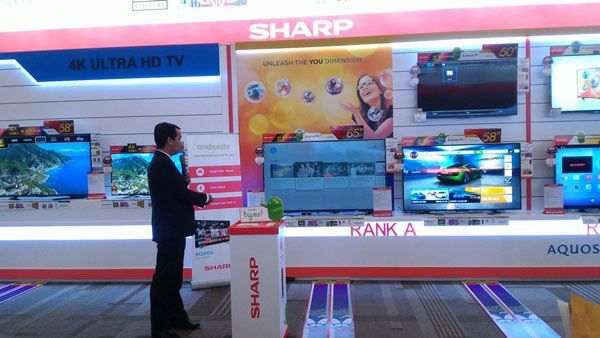 Sharp mang dòng TV 4K Android đến Việt Nam
