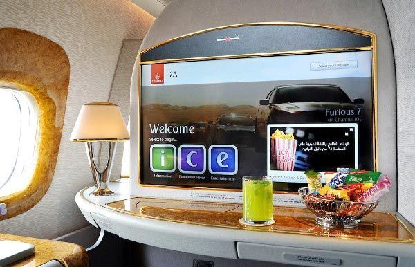Emirates, hàng không 5 sao, giải trí, nghe nhìn, WiFi
