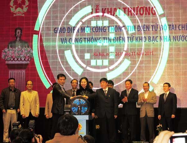 Bộ Tài chính khai trương giao diện mới Cổng Thông tin điện tử