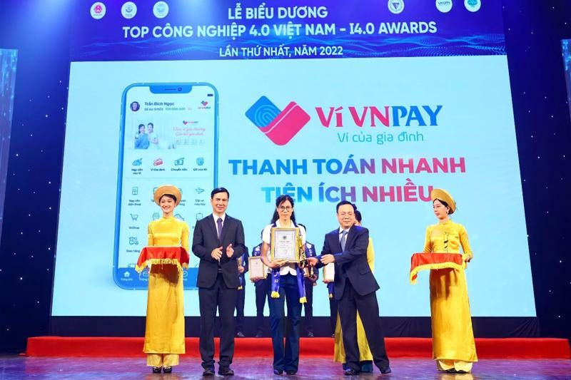 Ví điện tử VNPAY đạt giải Top Công nghệ 4.0 Việt Nam 2022