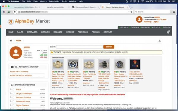 Khám phá thế giới ngầm dark web