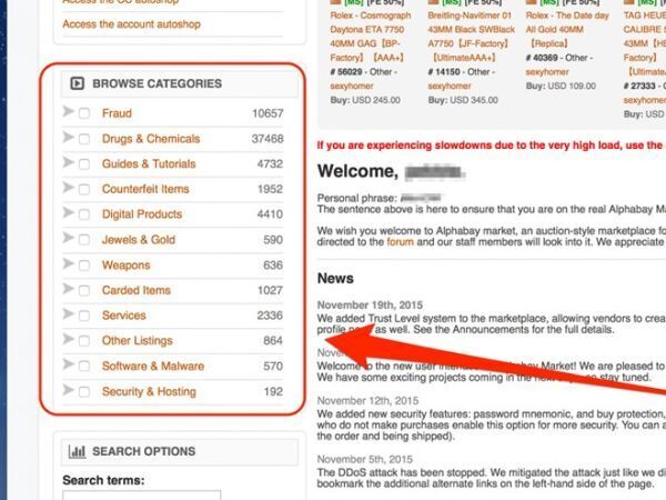 Khám phá thế giới ngầm dark web