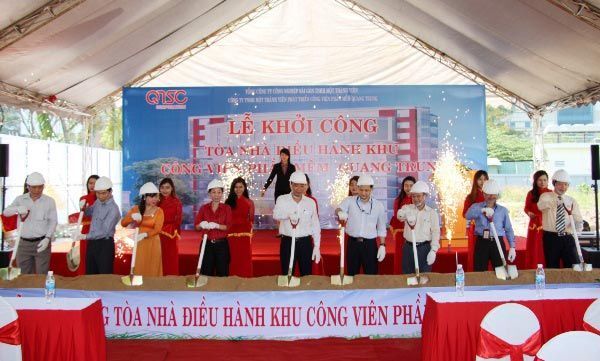Khởi công tòa nhà điều hành và sản xuất phần mềm Quang Trung