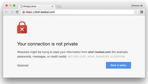 Chrome sẽ sớm ngừng hỗ trợ các chứng chỉ SHA-1 lỗi thời