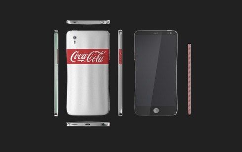 Concept smartphone Coca Cola 