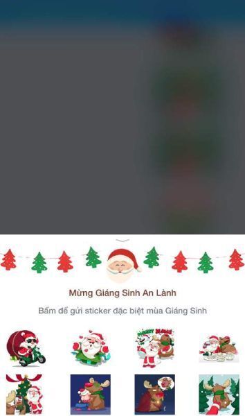 Zalo, sticker, giáng sinh, ott, mạng xã hội