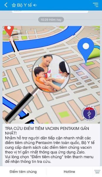 Zalo, ứng dụng OTT, tiện ích, Bộ y tế, vắc xin