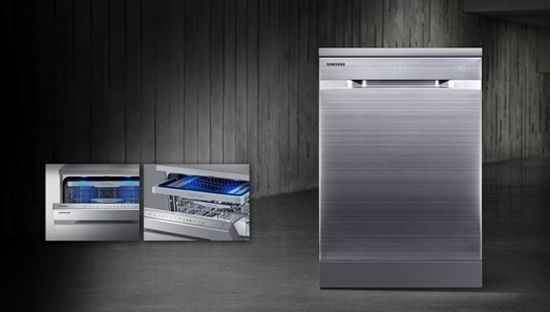 Chiếc máy rửa chén Water Wall có thiết kế tinh tế từ chất liệu kim loại bền bỉ với thời gian.