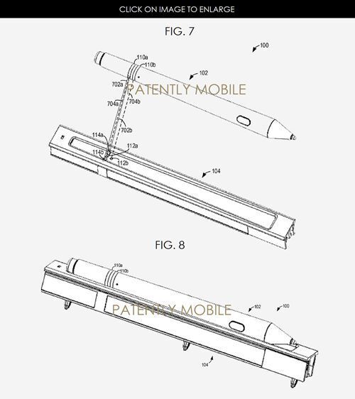 Hình ảnh mô tả thiết kế bút cảm ứng của mẫu Surface Pro 5.