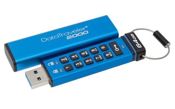  Kingston, Mã hóa dữ liệu, DataTraverler 2000, mã hoá phần cứng, 