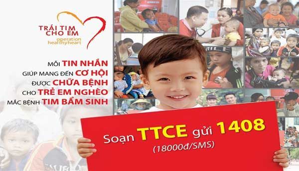 Viettel, hoạt động xã hội, đấu giá, hoạt động từ thiện, Trái tim cho em, bệnh tim bẩm sinh, Sim số đẹp, 