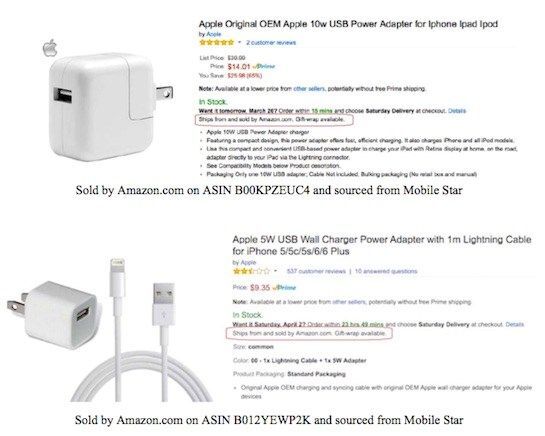 apple, Amazon , Hàng giả, phụ kiện điện thoại, buôn bán