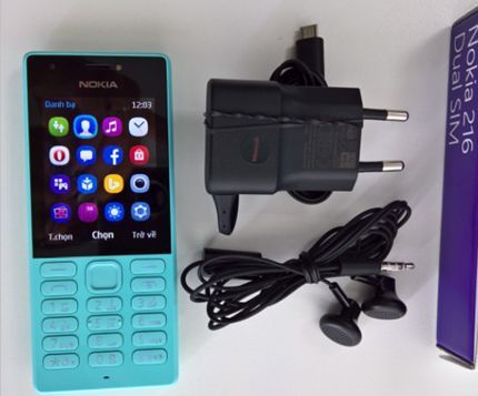 Mở hộp Nokia 216 chụp ảnh Selfie