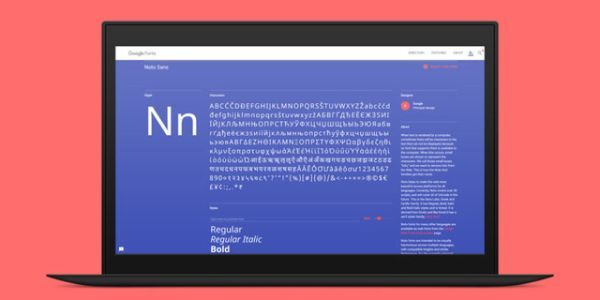 Mẫu font Noto dành cho tiếng Việt