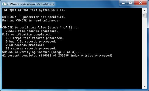 Có thể chạy công cụ Chkdsk để kiểm tra và phát hiện bad sector