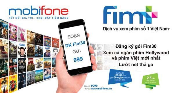 Mobifone, gói cước mới, xem phim, xem phim trực tuyến, Công ty Cổ phần Fim Plus, Film+,