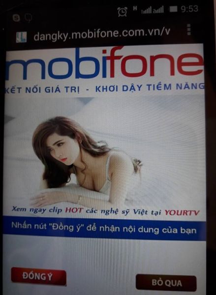 Mobifone bị tố sử dụng hình ảnh phản cảm để quảng cáo trá hình