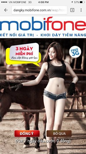 Mobifone sử dụng hình ảnh phản cảm, hở hang để quảng cáo trá hình?