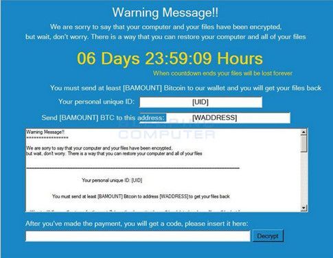 Biến thể mã độc tống tiền (ransomware) 