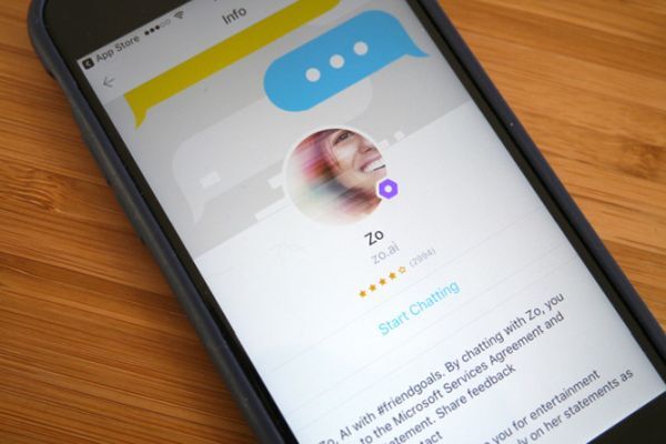 Microsoft phát hành ứng dụng chatbot tiếng Anh Zo