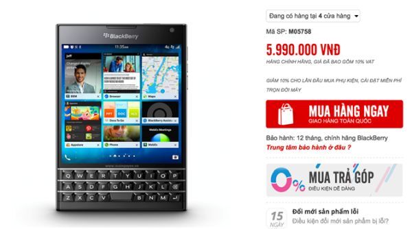BlackBerry Passport cập nhật hệ điều hành chống lừa đảo khi lướt web ảnh 2