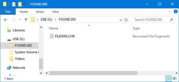 Lý do Windows lại hay tạo ra thư mục FOUND.000 và tập tin FILE0000.CHK?