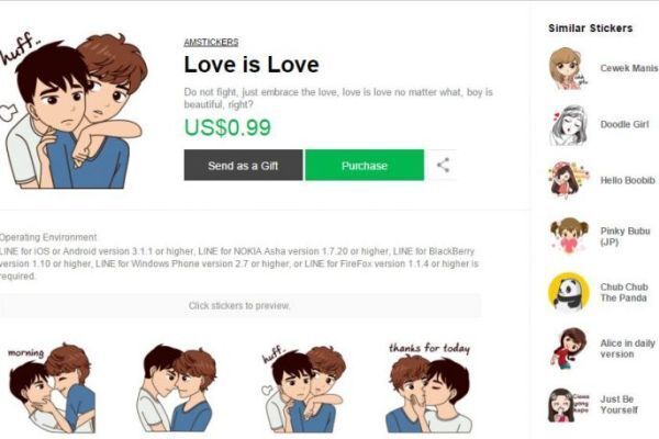 Indonesia yêu cầu ứng dụng Line gỡ bộ biểu tượng LGBT khỏi cửa hàng của họ
