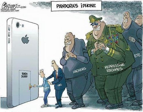Việc mở cổng hậu trên iPhone được ví như việc mở hộp Padora. Theo truyền thuyết, đó là một chiếc hộp mà Zeus đã tặng cho nàng Pandora - người phụ nữ đầu tiên đến thế giới loài người. Nàng Pandora đã được Zeus dặn kĩ rằng không được mở chiếc hộp đó ra. Nhưng với sự tò mò của mình, Pandora đã mở chiếc hộp ra và tất cả những gì trong chiếc hộp kì bí đó đã khiến cho tất cả những điều bất hạnh tràn ngập khắp thế gian: thiên tai, bệnh tật, chiến tranh& và chiếc hộp chỉ còn sót lại một chút