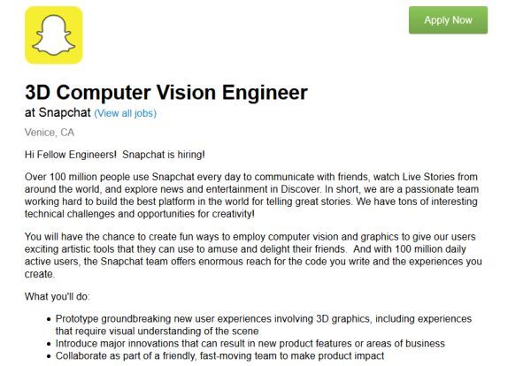Snapchat, ứng dụng OTT, thiết bị đeo thông minh