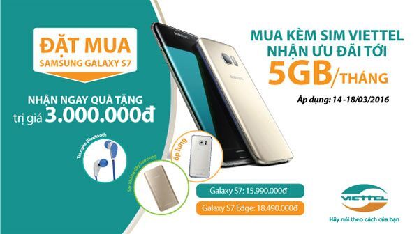 Viettel, Samsung Galaxy S7, S7 Edge, viettel store, Samsung S7 Edge,