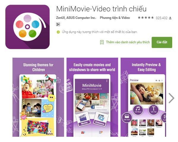 ASUS MiniMovie và PhotoCollage được tích hợp vào Facebook Messenger