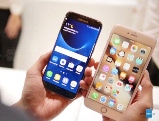 Apple, Samsung, iPhone 6s Plus, Samsung galaxy S7 edge, smartphone cao cấp