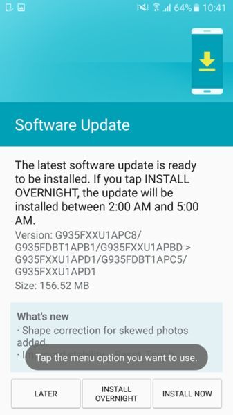 Samsung cập nhật phần mềm cho Galaxy S7 và S7 edge