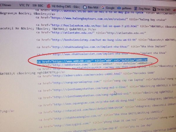 Trang cá độ xuất hiện trên website tỉnh Hà Nam: Do mã nguồn mở?