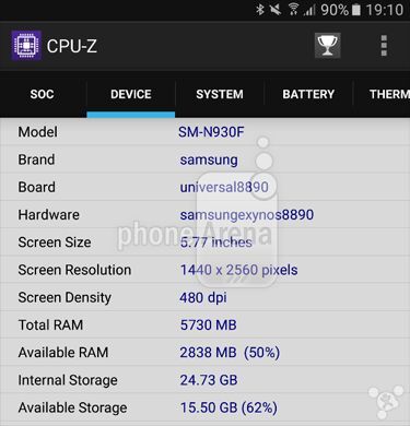 Galaxy Note 6 đã ”lộ diện”