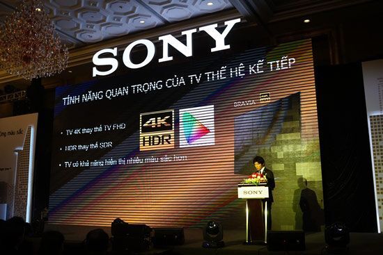 Sony mang TV BRAVIA 4K HDR đến Việt Nam