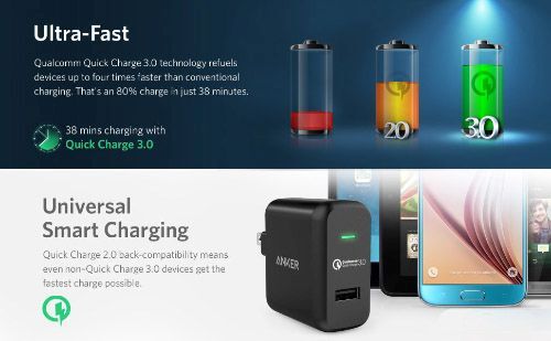 Sạc nhanh qua cổng USB Type-C 3.1 