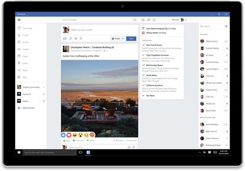 Ứng dụng Facebook, Messenger và Instagram có mặt trên Windows 10