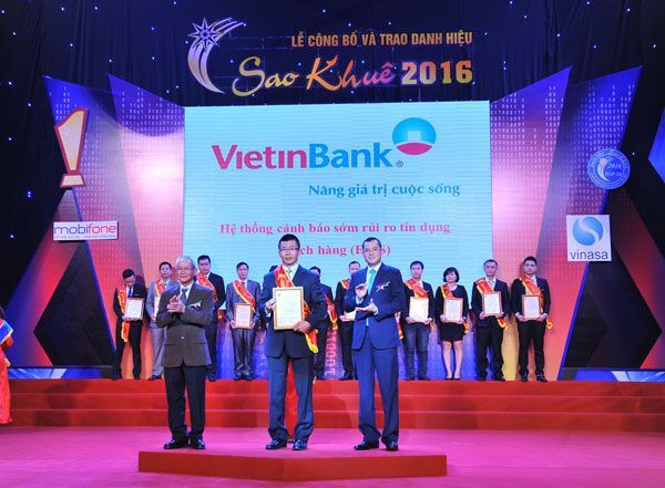 ngân hàng, Sao Khuê, VietinBank, sao khuê 2016, Cảnh báo sớm, rủi ro tín dụng, cảnh báo rủi ro, EWS,
