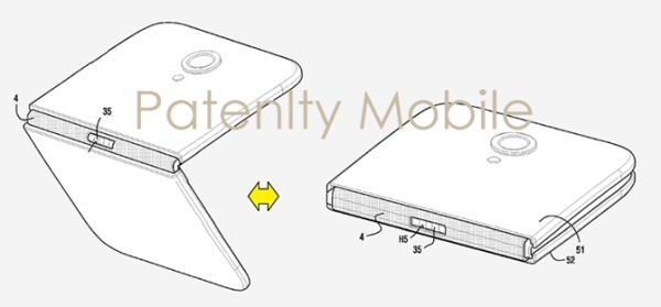 Bản vẽ smartphone màn hình gập của Samsung lộ diện