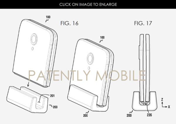 Bản vẽ smartphone màn hình gập của Samsung lộ diện