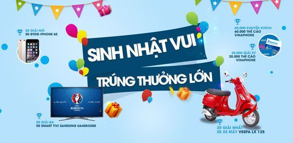 khuyến mãi, Vinaphone, trải nghiệm khách hàng, 20 năm thành lập,