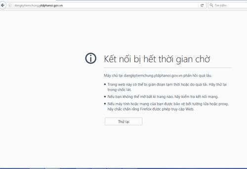 Hệ thống đăng ký chậm, thậm chí bị đứt ở những giây đầu sau khi hệ thống đăng ký được mở