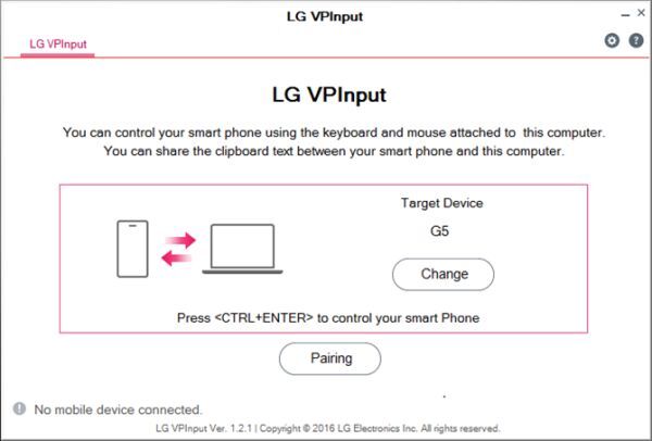 Ứng dụng của LG giúp PC điều khiển smartphone