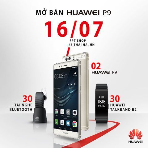 Huawei P9 chính thức mở bán với nhiều phần quà tặng giá trị