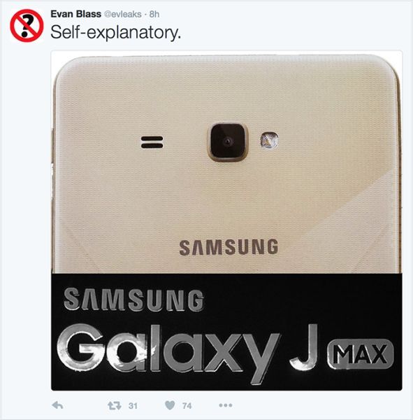 Samsung có thể ra smartphone Galaxy J Max với màn hình 7 inch