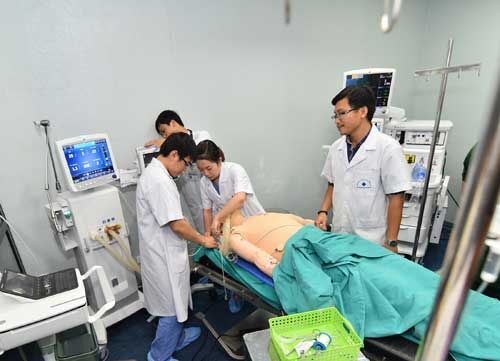 GE Healthcare, thiết bị y tế, hỗ trợ đào tạo, đào tạo tương tác, Gây mê Hồi sức, Viet Medical, Phòng thực hành,