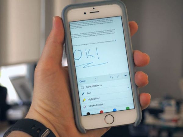 Microsoft Office cho iPhone cho phép dùng chữ viết tay