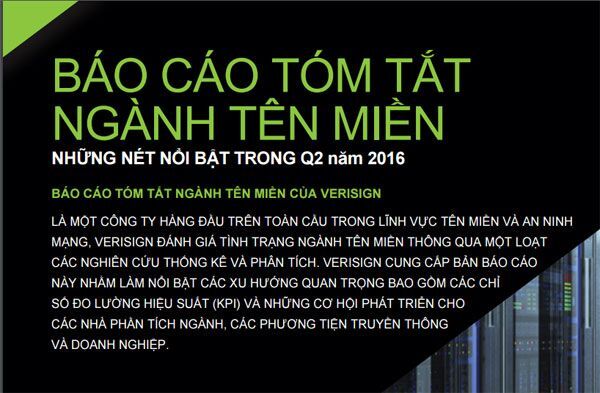 Quý II/2016, Internet phát triển lên đến 334,6 triệu tên miền